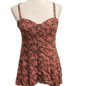 Free people Floral camisole top with buttons down the front size small